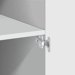 vidaXL Ντουλάπι Λευκό 80x42,5x185 εκ. από Επεξεργασμένο Ξύλο
