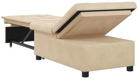vidaXL Καναπές Κρεβάτι Κρεμ 194 x 67 x 82 εκ Μικροΐνες