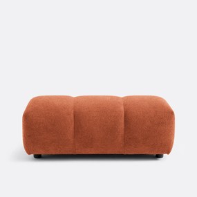 Πουφ βελούδινο με ανάγλυφη υφή, 109 εκ., Nuria