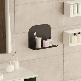 Ράφι Τοίχου Μαύρο SHORT 28x12x23