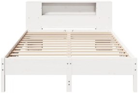 vidaXL Κρεβάτι Βιβλιοθήκη Χωρίς Στρώμα 120x200 εκ Μασίφ Ξύλο Πεύκο