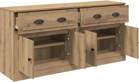 vidaXL Παραδοσιακά Πλευρικά Έπιπλα 2 pcs Artisan Oak