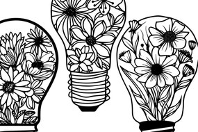 Σετ των 3 Intra απο ξύλο plywood 3mm-4mm πάχος - Σετ βολβού Cricut με λουλούδια Δίασταση 4x4 cm INTRAFABR-91111862