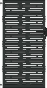 vidaXL Πύλη Κήπου 85 x 200 cm Ατσάλι με Επικάλυψη Πούδρας Κλειδώσιμο