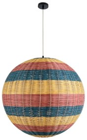 Φωτιστικό Οροφής Κρεμαστό Caballeros 02063 Boho 1xE27 IP20 70x70cm Multi GloboStar