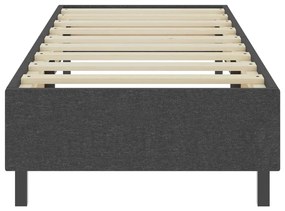 vidaXL Πλαίσιο Κρεβατιού Boxspring Γκρι 100 x 200 εκ. Υφασμάτινο