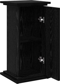 vidaXL Ράφι Έκθεσης Μαύρη Οξυά 31 x 30 x 60 cm Επεξεργασμένο ξύλο