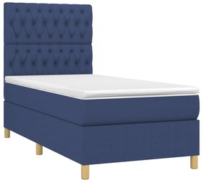 ΚΡΕΒΑΤΙ BOXSPRING ΜΕ ΣΤΡΩΜΑ ΜΠΛΕ 90X200 ΕΚ.ΥΦΑΣΜΑΤΙΝΟ 3142551