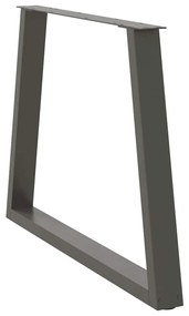 vidaXL Πόδια Τραπεζαρίας Σχήματος V 3 τεμ. Ανθρακί 100x(72-73,3) εκ. Ατσάλι