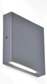 Φωτιστικό Τοίχου Pili 5102601125 4000K 800lm 14,1x3,3x14cm Dark Grey Lutec
