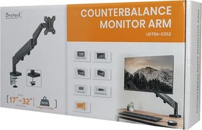 BRATECK βάση γραφείου οθόνης LDT56-C012, 17-32", έως 9kg