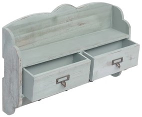 vidaXL Κρεμάστρα Τοίχου Πράσινη 50 x 10 x 34 εκ. Ξύλινη