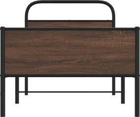 vidaXL Πλαίσιο Κρεβατιού Χωρ. Στρώμα Καφέ Δρυς 100x200 εκ Επ. Ξύλο