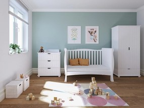 Βρεφικό προεφηβικό Κρεβάτι  Elegant Lux  White  70x140cm  BC10019 BabyCute