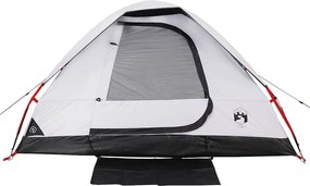 vidaXL Σκηνή Κάμπινγκ 2 Ατόμων Διάβροχη Λευκή Ύφασμα Συσκότισης