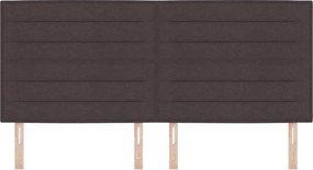 vidaXL Κεφαλάρι Σκούρο Καφέ 200 cm ύφασμα