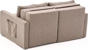 Διθέσιος Καναπές Κρεβάτι Καφέ SAROS 110x155x72
