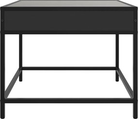 vidaXL Τραπεζάκι Σαλονιού Infinity LED Μαύρο 50x50x41 εκ.