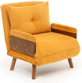 Πολυθρόνα-Κρεβάτι Μουσταρδί COSMO SINGLE 77x70x82