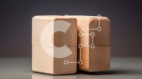 Intra Συλλεκτικό Ξύλινο Παζλ Plywood  4mm - Φυσικό ξύλο ορθογώνιο μπλοκ σε σκούρο φόντο Σε Ξύλινο Κουτί - Διαστάσεις: 10x10 cm – 25 κομμάτια
