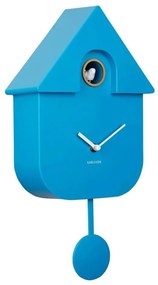 Ρολόι Τοίχου KA5768BB Modern Cuckoo Bright Blue Karlsson Πλαστικό