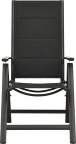 vidaXL Σετ Επίπλων Mπιστρό 5 Τεμαχίων Μαύρο / Ανθρακί