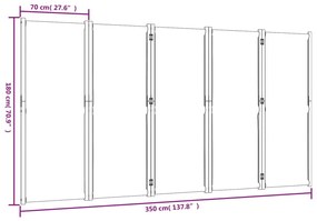 ΔΙΑΧΩΡΙΣΤΙΚΟ ΔΩΜΑΤΙΟΥ ΜΕ 5 ΠΑΝΕΛ TAUPE 250 X 180 ΕΚ. 4003365