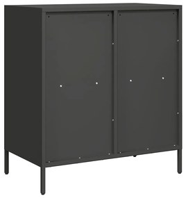 vidaXL Ντουλάπι Μαύρο 68x39x73,5 εκ. από Χάλυβα Ψυχρής Έλασης