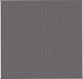 vidaXL Κουβέρτα Βαρύτητας Γκρι 220 x 235 εκ. 11 κ. Υφασμάτινη