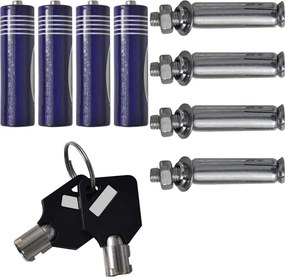 vidaXL Ψηφιακό Ασφαλές Σκούρο γκρι 31 x 20 x 20 εκ. Ατσάλι