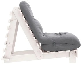 vidaXL Καναπές Κρεβάτι Futon με Στρώμα 60x206x11 εκ. Μασίφ Ξύλο Πεύκου