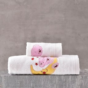 Πετσέτες Παιδικές Σετ 2τμχ Arturo Pink Ρυθμός Towels Set 100% Βαμβάκι