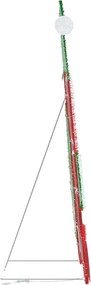 vidaXL Φωτεινός Άγιος Βασίλης με 60 LED Θερμό λευκό 70 x 62 εκ