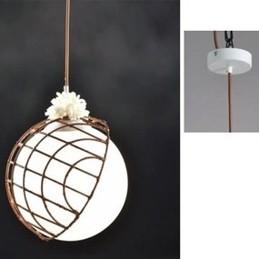 Φωτιστικό Οροφής DCR921P33 1ΧΕ27 D33XH120 White Aca Decor Glass
