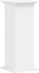 vidaXL Βάση Γλάστρας Λευκές 33x33x80 εκ. από Επεξεργασμένο Ξύλο