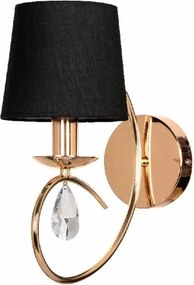 Απλίκα Τοίχου Aca Basilico TNK81490CG1W Copper-Gold/Black