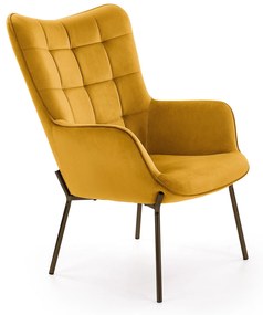 CASTEL l. chair mustard DIOMMI V-CH-CASTEL-FOT-MUSZTARDOWY DIOMMI-60-20509