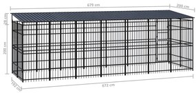 ΚΛΟΥΒΙ ΣΚΥΛΟΥ ΕΞΩΤΕΡΙΚΟΥ ΧΩΡΟΥ ΜΕ ΟΡΟΦΗ 12,9 Μ² ΑΠΟ ΑΤΣΑΛΙ 3097970