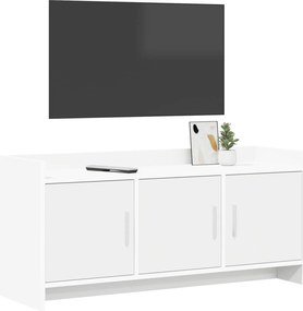 vidaXL Ντουλάπι TV 102 x 33 x 47 εκ Λευκό Επεξεργασμένο Ξύλο