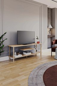 Έπιπλο Τηλεόρασης Sapphire Δρυς LOCUSEL 120x30x42.6