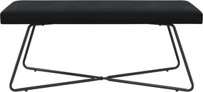 vidaXL παγκάκι Μαύρο 110 x 40 x 45 cm Βελούδο
