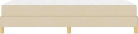 vidaXL Κρεβάτι με ελατήρια με στρώμα Κρεμ 80 x 200 cm ύφασμα