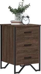 vidaXL Κομοδίνο Καφέ Δρυς 40x41x60 εκ. από Επεξεργασμένο Ξύλο