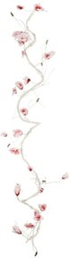 Τεχνητό Λουλούδι Magnolia Flower Vine 21473 300cm White-Pink GloboStar Πολυαιθυλένιο