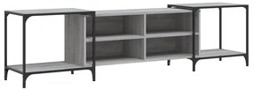 vidaXL Έπιπλο Τηλεόρασης Γκρι Sonoma 203 x 37 x 50 εκ. Επεξεργ. Ξύλο