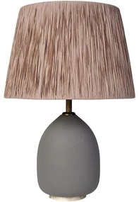 Φωτιστικό Επιτραπέζιο 687HMY2170 40x70cm E27 40W Grey-Mink Opviq