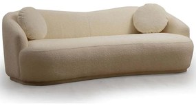 Καναπές Τριθέσιος Ancona 569HLN1135 225x98x76cm Cream