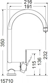 Armando Vicario Base 15710 Chrome - Μπαταρία Κουζίνας