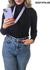 Θήκη Σιλικόνης με Strap CarryHang Sonique Realme C55 Λιλά