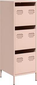 vidaXL Ντουλάπι Ροζ 39x35x103,5 εκ. από Ατσάλι